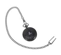 MOBUTOFU Reloj De Bolsillo Números Clásico Doble Pantalla Cadena Gruesa para Hombre