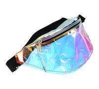 MOBUTOFU Riñonera Transparente para Mujer de Hombro y Cintura Bolso Bandolera Colorido para Playa y Conciertos Bolso Ligero y Compacto para Uso Diario Moderno