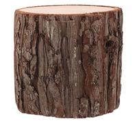 MOBUTOFU Rodajas de Madera para Centros de Mesa Rústicos y Adornos el Hogar, Estacas Huecas de Pino, Material Madera, Color Café, Diseño Ligero