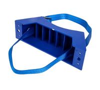 MOBUTOFU Soporte Fijo para Cilindro de Gas de 40 Litros Soporte de Montaje Resistente en Acero Azul para Tanque de Oxígeno E Hidrógeno para Bombona Industrial de Gas Instalación en Suelo