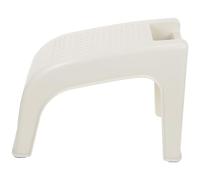 MOBUTOFU Taburete para Pedicura de Plástico Beige Pequeño Partículas Antideslizantes y Masaje, Reposapiés Práctico para Baño, Uso Doméstico y Salón de Cuidado de Pies