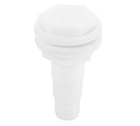 MOBUTOFU Tapón de Drenaje Marino con Conector Plástico Recto para Manguera Interior, Accesorio para Ventilación de Sentina en Casco y Cubierta de y Camiones