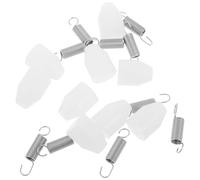 MOBUTOFU Tapones de Resorte de Acero Inoxidable y Plástico Juego de 10 Duraderos y Precisos para Repuesto para Embudos Dispensadores de Masa en Cocina Diaria y Repostería