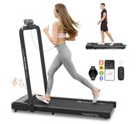 Mobvoi Home Treadmill Plus 3 en 1 Cinta de Correr Plegable para Debajo del Escritorio con Almohadilla para Caminar de 2,5 HP, compacta, para Oficina en casa, Control Remoto, 120 kg, 12 km/h