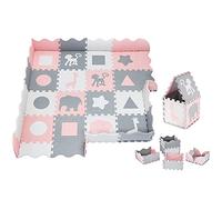Moby-System Alfombra Bebe 150 x 150 cm - Suelo Bebes Acolchado - Alfombra Puzzle Bebe - Fácil de Limpiar e Impermeable - Cómodo - Estructura Antideslizante