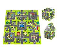 Moby-System Alfombra Puzzle Bebé - Colchoneta Infantil Suave 120x90x1,2cm - Manta Bebe para Gatear y Jugar - Puzle Antideslizante sin Sustancias Nocivas ni Olores