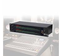 MObyat Ecualizador Digital Gráfico Doble 31-Bandas EQ-323, EQ Gráfico Estéreo Audio Digital con Pantalla LCD, 12 Patrones Ritmo, Control PC USB, Reducción Ruido, Escenario Studio