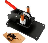 MObyat Máquina Cortadora De Cuero, Prensa Troqueladora, Placa De 10 X 10 Cm, Carrera De 45 Mm, Altura De La Cuchilla De 23,8 Mm, Acceso Sin Obstáculos por Tres Lados, para Perforar Y Cortar