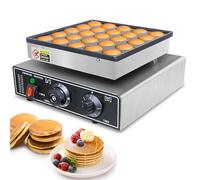 MObyat Mini máquina para Hacer panqueques, 25 Unidades, dorayaki eléctrica Comercial de Acero Inoxidable 201, 5 velocidades, Rango de Temperatura de 50° a 300°, Ideal para cocinas domésticas.