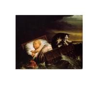 MOBYAT Poster The Inundation of The Biesbosch in 1421 ImpresióN en Lienzo Lawrence Alma Tadema Poster Reproducciones de Cuadros Famosos Cuadros Decoracion Dormitorios80x60cm(32x24in)