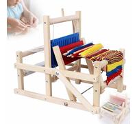 MObyat Telar De Mesa Manual, Kit De Telar De Madera Multimesa con Tensión Ajustable De Las Líneas Verticales, Bordes Biselados Redondeados Y Suaves, para Principiantes Y Aficionados. Small