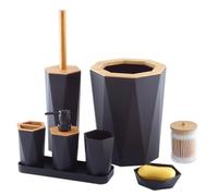 MOBYGKFY Artículos de tocador Juego de baño de cerámica de imitación Juego de baño Juego de Regalo de 8 Piezas(3-Pack)