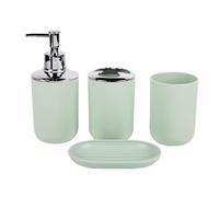 MOBYGKFY Artículos for el hogar Kit de baño Set de artículos de tocador Jabonera Botella de loción Soporte for Cepillo de Dientes(3-Pack)