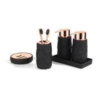 MOBYGKFY Bandeja for Botella de loción, Soporte for Cepillo de Dientes, Caja de jabón, dispensador de jabón de tocador, Juego de baño