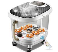 MOBYGKFY Baño De Pie Pies Automáticos Sobradizo Masaje Eléctrico Constante Temperatura Pie Foot Pie Hot Heated Foot Bath Adult Hogar(Blue,White)