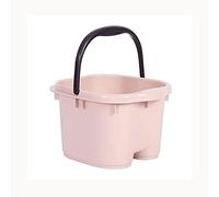 MOBYGKFY Baño de pies cubo de lavado de pies cuenca pie de plástico bañera de inmersión de baño productos de lavado de pies barril for el hogar remojar los pies(Roze)