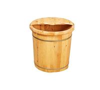 MOBYGKFY Baño De Pies Para El Hogar Barril De Pie De Burbuja Barriles Profundos De 40 Cm Crus De Madera Maciza Lavado De Pie Barriles De Pie De Madera