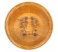 MOBYGKFY Barril baño de pies de Hogares del pie tina de madera maciza de de fumigación barril for el adulto pedicura Masaje cubo de madera baño de pies