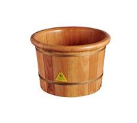 MOBYGKFY Barriles de pie de burbuja de roble de cubo de cubo de baño termostático de calefacción eléctrica doméstica Barriles avanzados automáticos