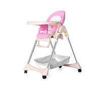 MOBYGKFY Bebé comedor Comedor de Silla infantil Mesa plegable portátil y Energía infantil del niño aprender a sentarse(Blue,White)