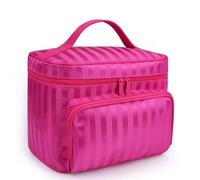 MOBYGKFY Bolsa de Maquillaje de Tela Oxford, Bolsa de Lavado portátil Impermeable de Gran Capacidad, Bolsa de Almacenamiento de cosméticos de Viaje, Bolsa de Maquillaje portátil(3-Pack)