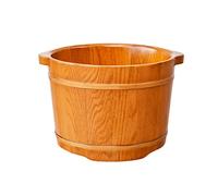 MOBYGKFY Burbuja del pie barril Spa Pedicura pie Bañera de hidromasaje Pequeño baño de pies de madera sólida del pie lavabo punto de acupuntura masaje