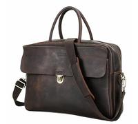 MOBYGKFY Business Work Briefcase Shoulder Laptop Bag for Men