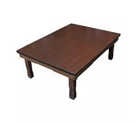 MOBYGKFY Café Mesa de té Pata Plegable Sala de Estar Muebles Plegables Piso Mesa de Comedor Tradicional Madera(80x60x27cm)