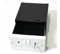 MOBYGKFY Caja de Almacenamiento Secreto Imitación Enchufe Doble Oculto Fuerte Seguridad en Efectivo Lata Oculta