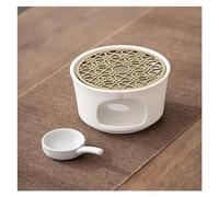 MOBYGKFY Calentador de Base de tetera, calentador de Metal, cera candelita, calentadores de acero inoxidable, estufa de té caliente(1-Pack)