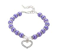 MOBYGKFY Colgantes de diamantes imitación perlas, bonito collar perro, accesorios para mascotas, joyería, cadena para el cuello para perros pequeños, grandes, gatos