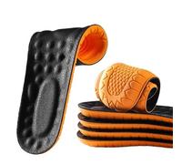 MOBYGKFY Cowhide Insoles for Men and Women With Breathable and Shock Absorption Sports Leather