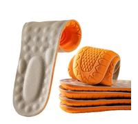 MOBYGKFY Cowhide Insoles for Men and Women With Breathable and Shock Absorption Sports Leather