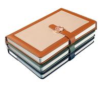 MOBYGKFY Cuaderno de negocios A5, cuaderno for estudiantes, juego de libro de contabilidad manual, juego de diario magnético a presión, 3 libros