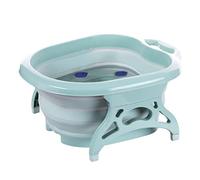 MOBYGKFY Cubo de pedicura plegable de la bañera de pie de la bañera plegable bañera de agua caliente bañera de baño recipiente de plástico espeso de plástico resistente(Grn)