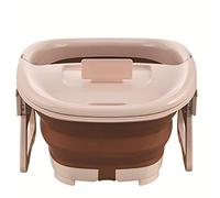MOBYGKFY Cuenca del baño portátil plegable de pies bañera Baño de pies Masaje Sauna plástico plegable Lavabo Sendero Sendero