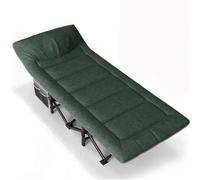 MOBYGKFY Cuna de Camping for Adultos más cómoda con Almohadilla y Almohada Cama Plegable portátil for Dormir con colchón