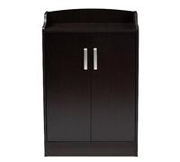 MOBYGKFY Gabinete de Zapatos de Entrada Gabinete de Zapatos de Puerta de Madera con Acabado de Roble Mueble de Pasillo Almacenamiento de Zapatos