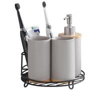 MOBYGKFY Hogar Ins Cerámica Pareja Un Cepillo Gárgaras Taza Set De Lavado Estante Baño Suministros Decoración