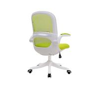 MOBYGKFY Inicio Silla de la computadora for Trabajar en una Oficina Silla del Personal Miembro Silla Red Ascensor Silla giratoria telesilla residencia de Estudiantes(Blue,White)