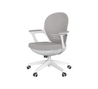 MOBYGKFY Inicio Silla de la computadora for Trabajar en una Oficina Silla del Personal Miembro Silla Red Ascensor Silla giratoria telesilla residencia de Estudiantes(Blue,White)