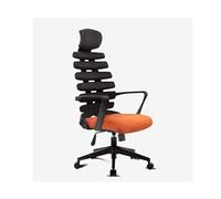 MOBYGKFY Inicio Silla de la computadora for Trabajar en una Oficina Silla del Personal Miembro Silla Red Ascensor Silla giratoria telesilla residencia de Estudiantes(Blue,White)