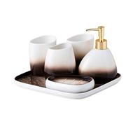 MOBYGKFY Juego de artículos de tocador de 6 Piezas Suministros de baño Juego de Taza de Cepillo de Dientes for baño Taza