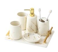 MOBYGKFY Juego de Lavado de Cinco Piezas for baño de cerámica(Svart)