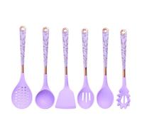 MOBYGKFY Juego De Utensilios De Cocina Con Espátula, Juego Completo De Cuchara Doméstica, Espátula Antiadherente Con Asiento Giratorio