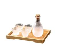 MOBYGKFY Juego de vino hecho a mano engrosado, copa de vino for el hogar, divisor de vino, vaso de chupito, calentador de vino