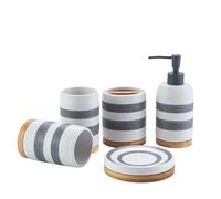 MOBYGKFY Juego Sanitario For Inodoro De Hotel, Suministros Baño El Hogar, Juego Gárgaras Lavar, 5 Piezas