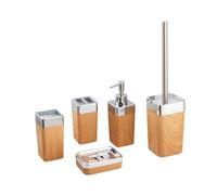 MOBYGKFY Kit de Taza de Cepillado for baño, Aparato for Hacer gárgaras, escobilla de baño, Juego de Cinco Piezas(3-Pack)