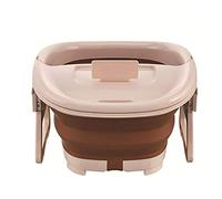 MOBYGKFY Lavabo portátil plegable para pies, bañera para pies, masaje, plástico, baño, sauna, lavabo, sendero plegable, sendero