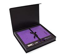 MOBYGKFY Leather Flash Drive Book Pen Set Loose-leaf Notebook Notebook Gift Box Set(black-Soul Eater1)